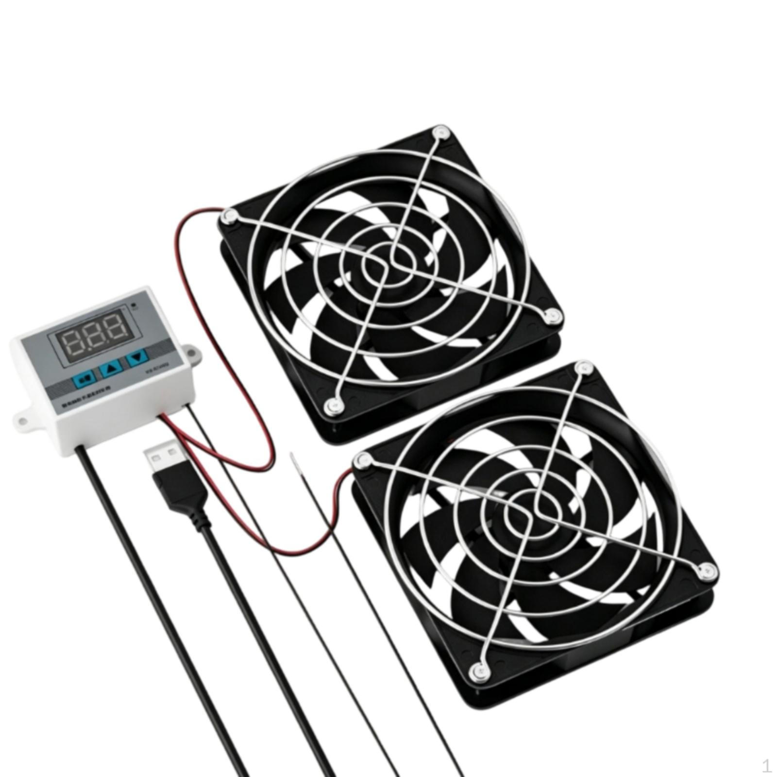 Skapja ventilatora termostata komplekts Zems troksnis