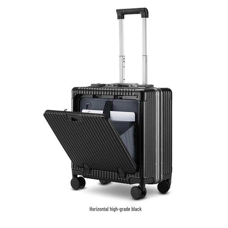 Carry-on Charging Luggage with Trolley Handle 18 inch