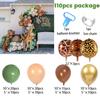 Jungle Animal Theme Leopard Print Aluminum Foil Balloon Foot Print Children'S Birthday Party Set Decorative Supplies