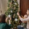 Christmas Exploding Star Hanging Ornament Glitter Star Xmas Tree Pendants 2025 Christmas Decoration For Home New Year Party Gift