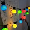 Battery-Powered Chain Garland 2.8 M Lights Bulbs 8 Balls Large Colorful