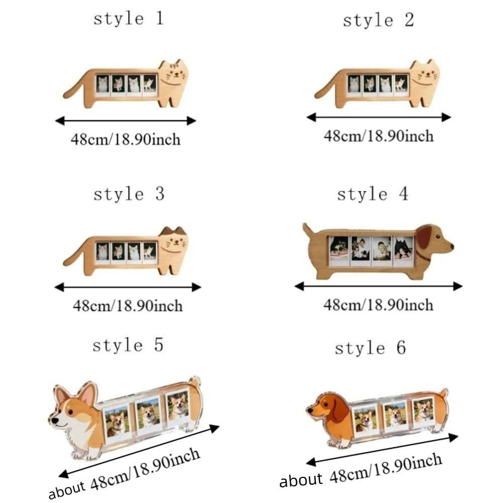 3 Inches Acrylic Photo Frame Animal Shape Photo Display Frame  Photo Display
