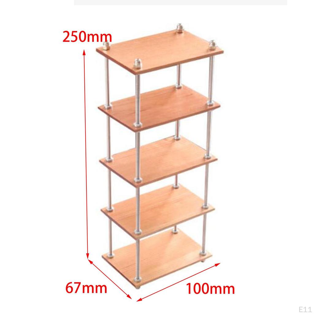 1/6 Organizer Halter Ornamente Einrichtung Modell Mehrschichtig Holz Sammlerstücke Bücherregal für
