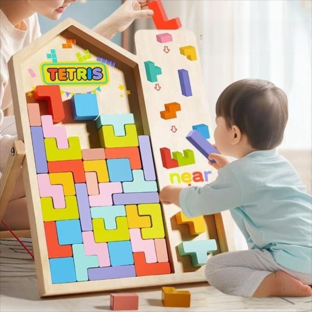 

Three-Dimensional Brain Teasers Toy Colorful Building Blocks New Jigsaw Tangram Toys B