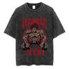Anime Baki Haman T-Shirts Harajuku Vintage 100% Baumwolle Gewaschenes T-Shirt für Herren Streetwear Oversize T-Shirt Tee
