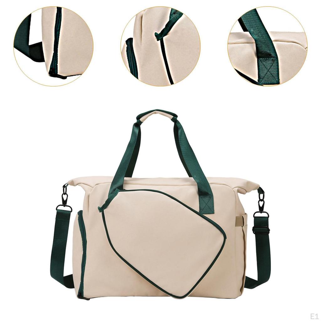 Crossbody Bag for Pickleball Rackets with Separate Shoe Compartment