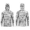 Costum de pescuit din mătase de gheață pentru comerț exterior, cu glugă camuflaj Luya pentru exterior, mască integrată, mânecă lungă, îmbrăcăminte de protecție solară, personalizabil
