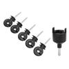 50Pcs Electric Fence Insulator Screw In Insulator Fence Ring Post Wood Post Insulator with Insulator Socket Tool
