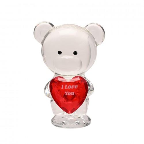 Crystocraft Crystal Bear - I Love You