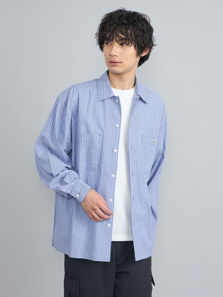 Cohen PENNEYS Custom Striped Regular Collar Shirt, 75106420228, 7190, LT.BLUE (71), XL