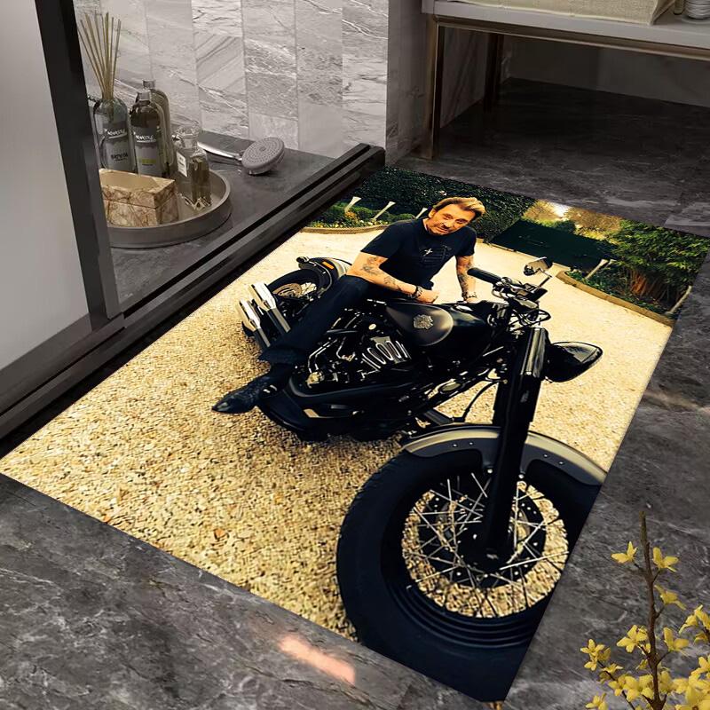 Johnny Hallyday: Le Phénix carpet Living room and bedroom mats printing Art Protective pad Room