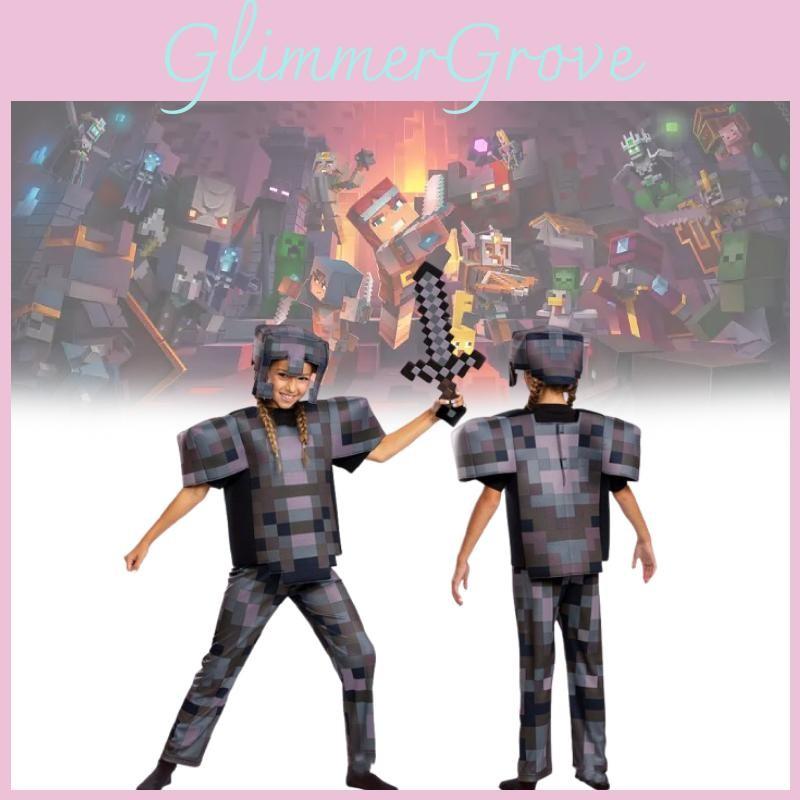 Minecraft Diamond Halloween Armor Series Cosplay Character Performance Costumes