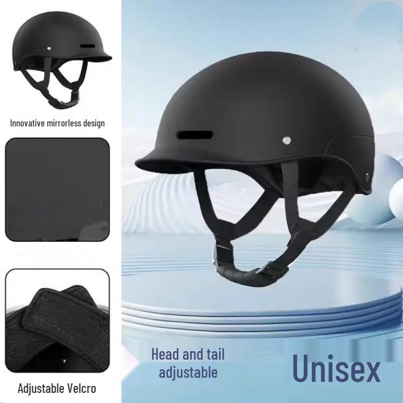 

Retro Electric Motorcycle Helmet for Men & Women - Sun Protection for Summer Riding