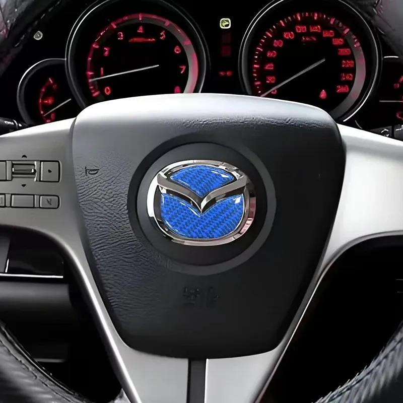 Epoxy Sticker Car Steering Wheel Emblem Modified Decal for Mazda Axela CX3 CX4 CX5 RX7 Atenza MX3 MX5 CX9 CX7 RX8 SKYACTIV