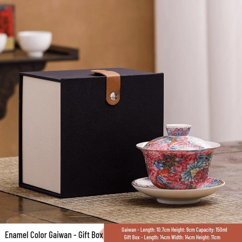 Enamel Gaiwan Tea Set