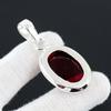 Röd granat ädelsten Handgjord 925 sterling silver smycken hängsmycke uttalande Bohemian hänge Röd granat ädelsten hänge för gåvor