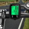 Fahrradcomputer LED Digital Kabelgebundener Fahrradcomputer Tachometer Touchscreen Fahrrad Geschwindigkeitsmesser Kilometerzähler mit Hintergrundbeleuchtung Fahrradzubehör