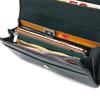 Women's Practical Wallet Made of Genuine Grained Leather CANPELLINI Wallet 21628 Green