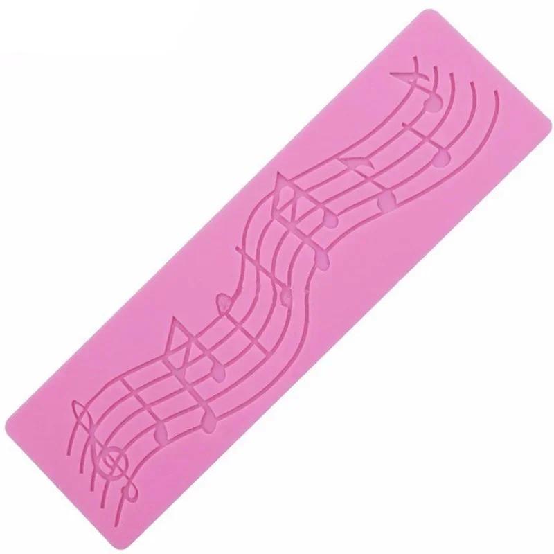 Kitchen Small Baking Silicone Mold Music Symbol Lace Cake Decorating Tools Wedding Cookie Chocolate Silicone Molds Accessories