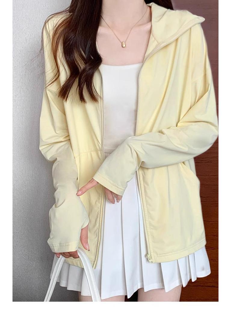 Women's Summer Ice Silk UV Protection Hooded Jacket