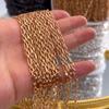 2M 1M 0.5M Geometric Long Circle Cross Oval Link Chain Copper Bulk Chains Bracelet Handmade Necklace Jewelry Making DIY Supplies