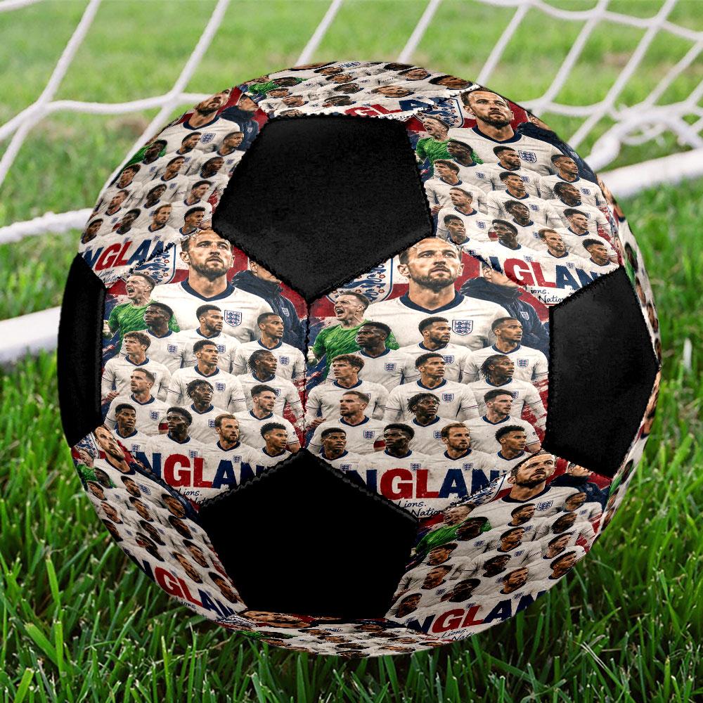 1pc England National Football Team Soccer Ball Size 5 Indoor Soccer Ball Fashion Colorful Backyard Game - Great For Sports Fans Gift HE23
