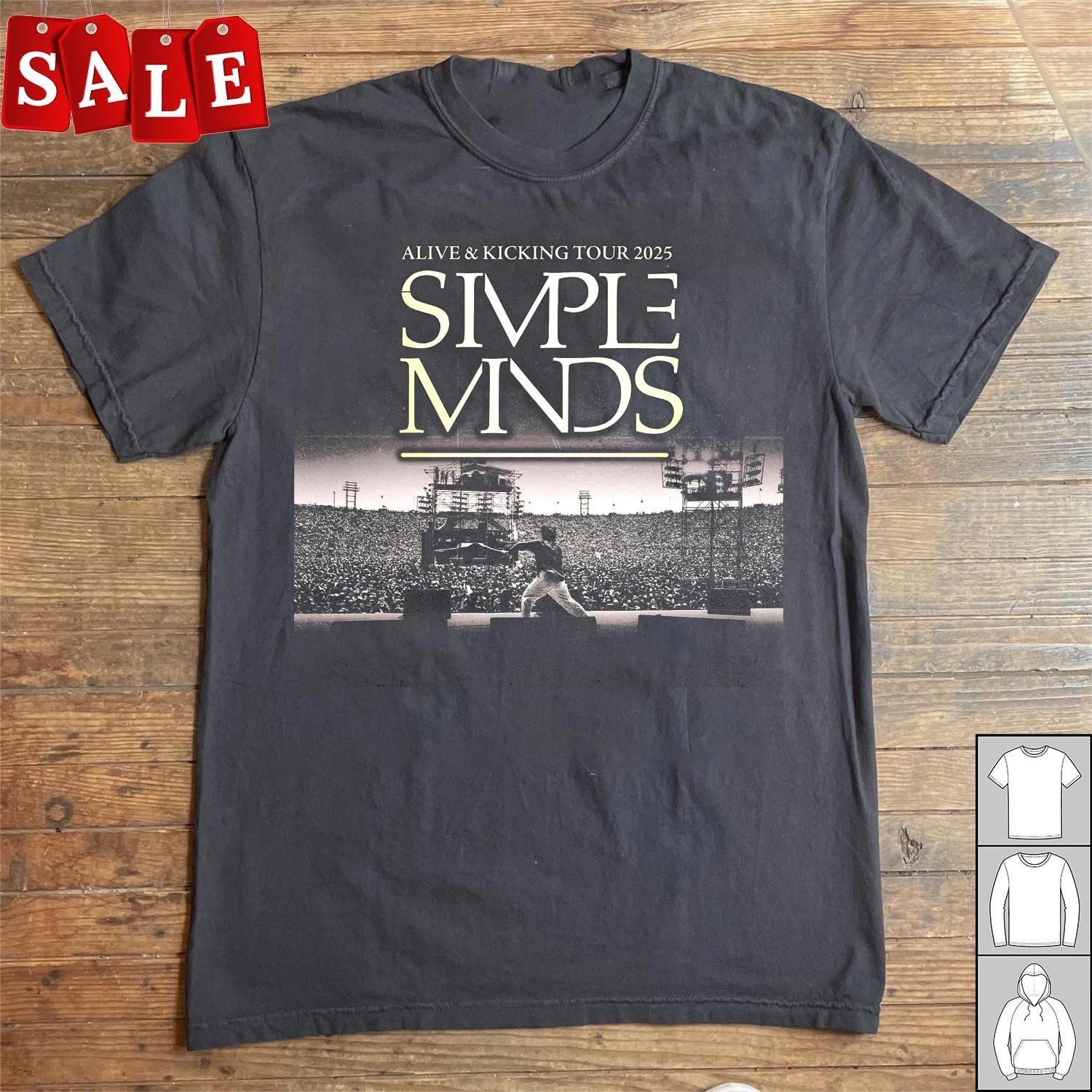 New Popular SIMPLE MINDS BRING ALIVE & KICKING Unisex S-5XL T-Shirt JM592 XL
