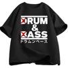 Summer Funny Drum and Bass T Shirt Men Rum and Ass Lovers Jokes T-shirt Y2k Short Sleeve O-neck Tshirt Summer Tees Man Clothing