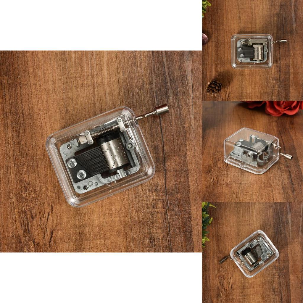 Acrylic Hand Crank Music Box Craft Diy Toy For Creative Gift Giving Students