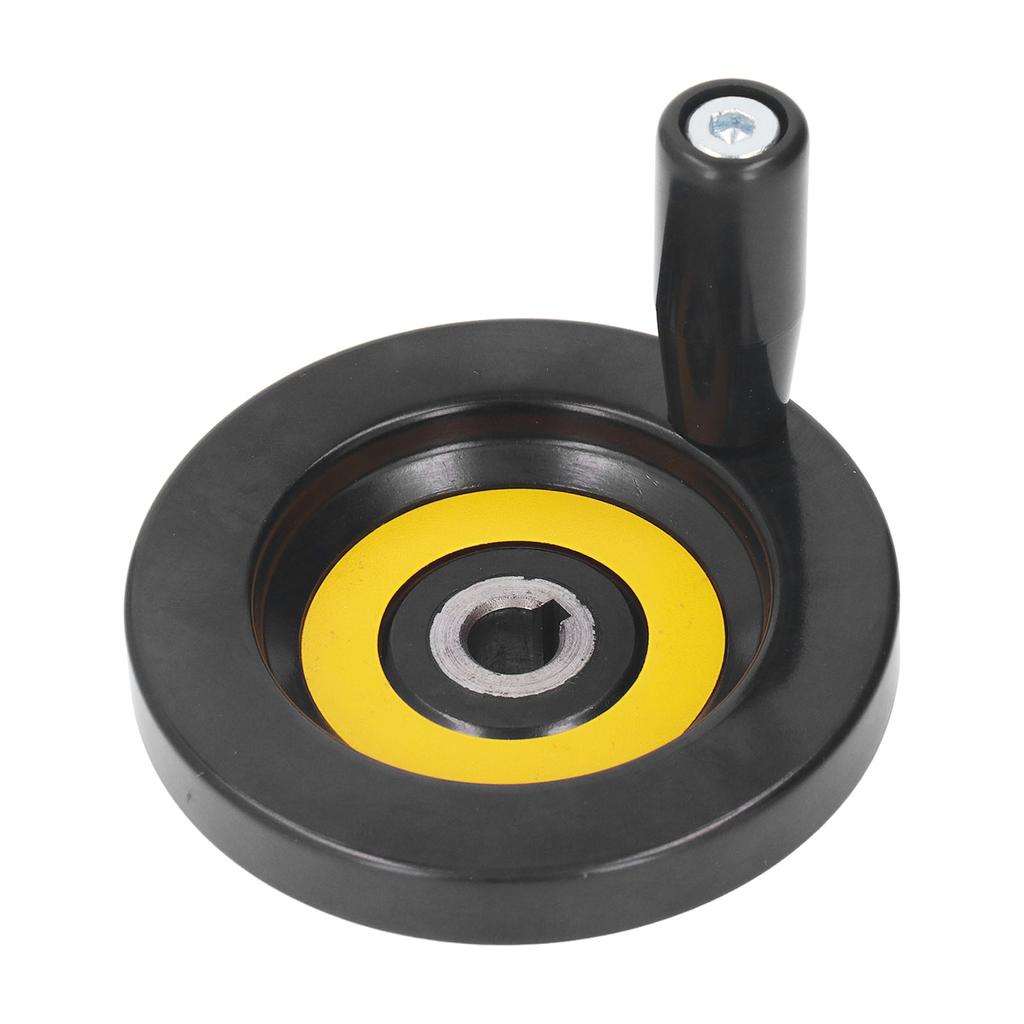 Table Saw Handwheel 12mm Center Hole 100mm Outer Diameter with Revolving Handle for Lathe Milling Ma