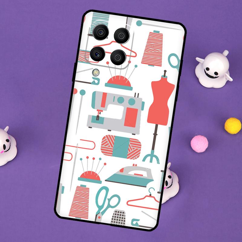 Sewing Machine Cover For Samsung Galaxy M32 M52 M12 M13 M33 M23 M53 M15 M55 M31 M51 M14 M34 M54 M20 Case