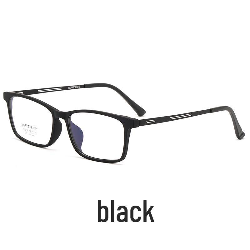 

Оправа для очков из чистого титана, ретро, черная, квадратная - Сверхлегкий TR90, Полноободковые очки по рецепту