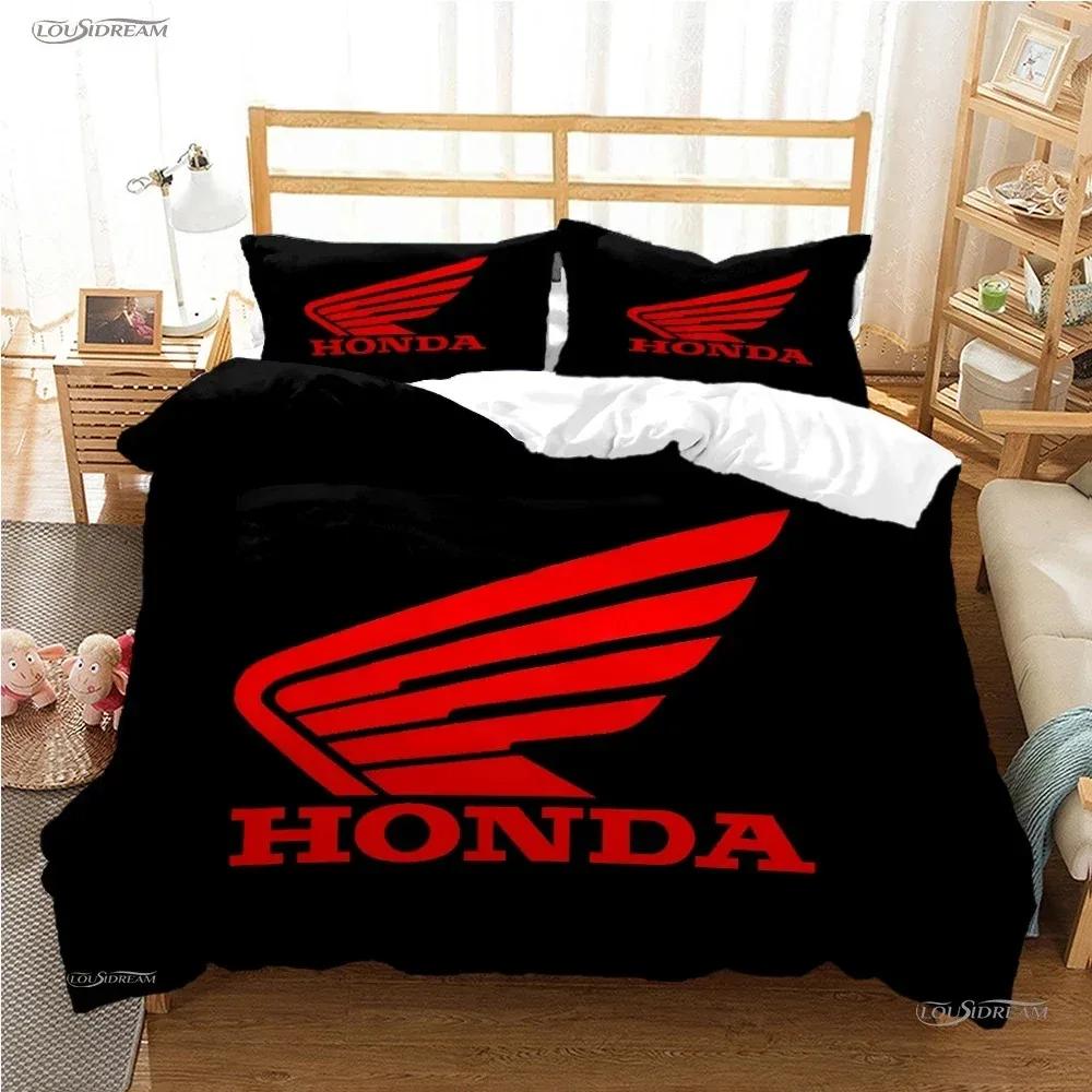 

Hrc-Honda Motorcycle Logo Duvet Cover Comforter Bedding Sets Soft Quilt Cover And Pillowcases For Teens Single Double Queen King EU SK(260*220cm)3pcs