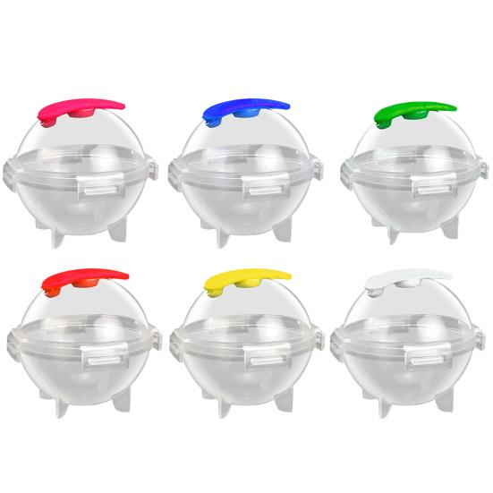 Stampo Per Cubetti Di Ghiaccio Sferici In Silicone - 4 Palline Da 2.4 Pollici Per Whisky E Cocktail