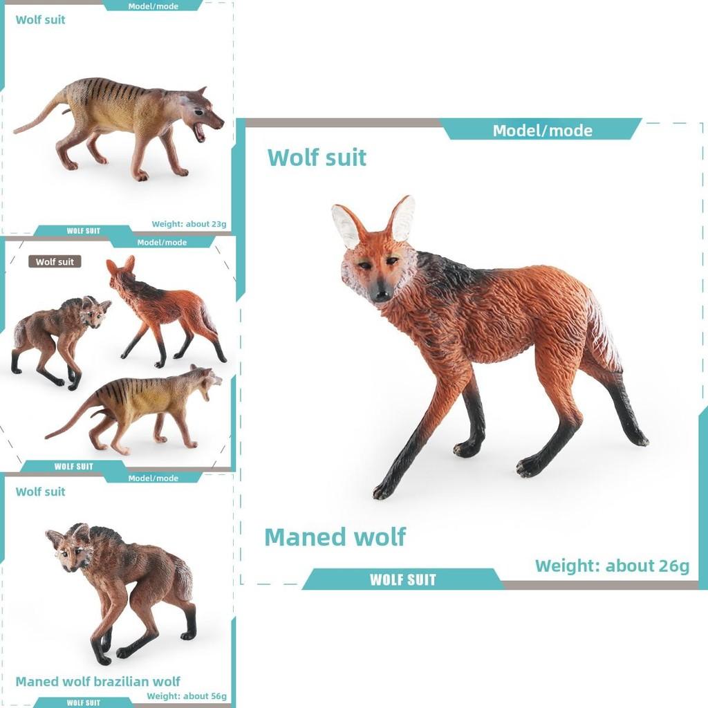 Simulated Wild Animal Wolf Model Ornament For Kids Educational Display With Realistic Design