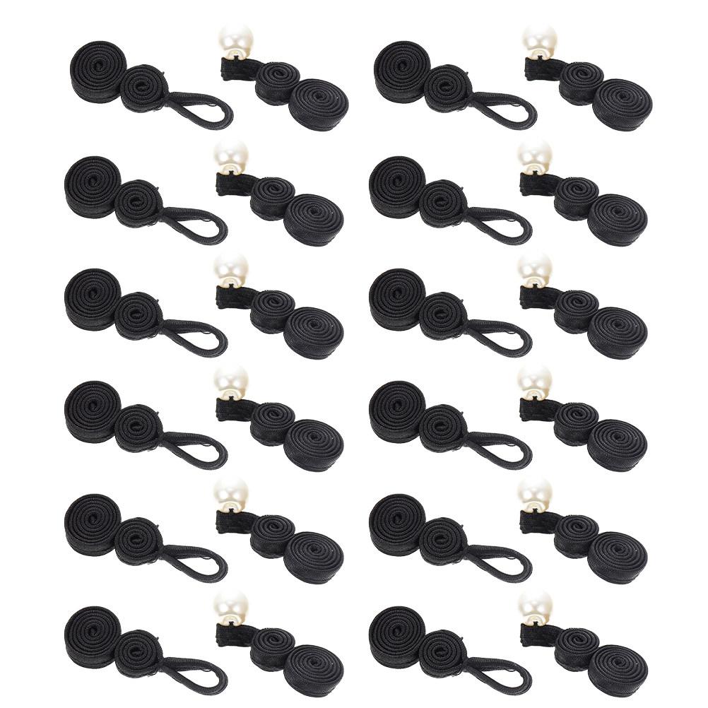 Chinese Knot Buttons Traditional Frog Closures For Diy Sewing Polyester Hook Eye Fasteners Hanfu Clasp Costume Buckle