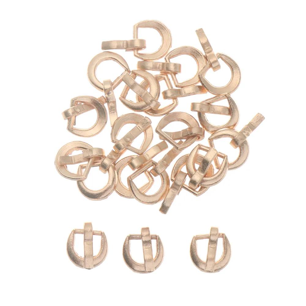 20pcs 4mm Tiny Belt Buckle For Handmade Doll Bag Shoes Mini Ultra-small Tri-glide Buckle DIY Dolls Clothes Sewing Accessories