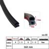 U-Shaped Waterproof Dustproof Rubber Sealing Strip for Cabinets and Car Doors