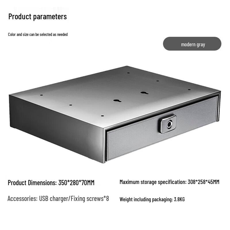 TIGER Fingerprint Hidden Drawer Safe