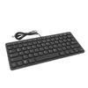 78 Keys Language Keyboard Splash Proof USB Wired Keyboard Durable Ultra Thin Keyboard  Office Work