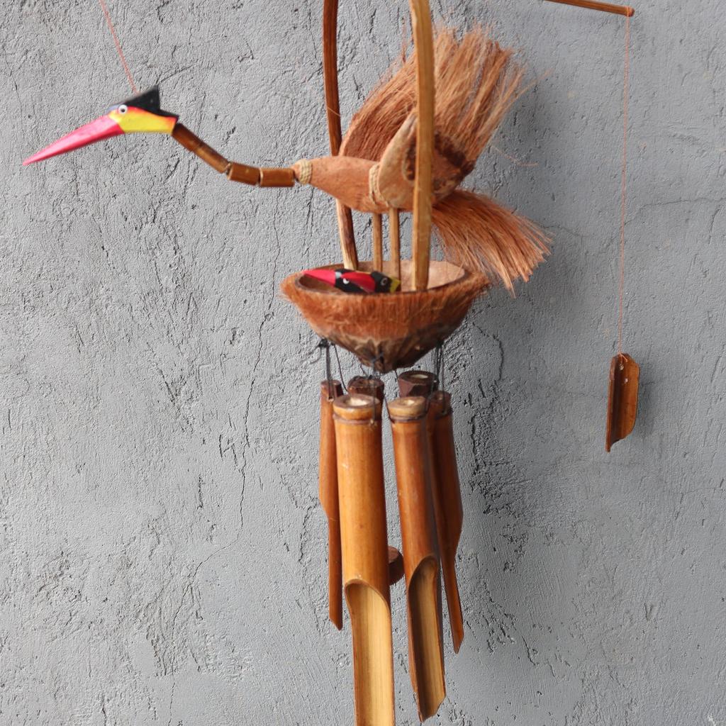 Bamboo Wind Chimes, Mother and Chicks