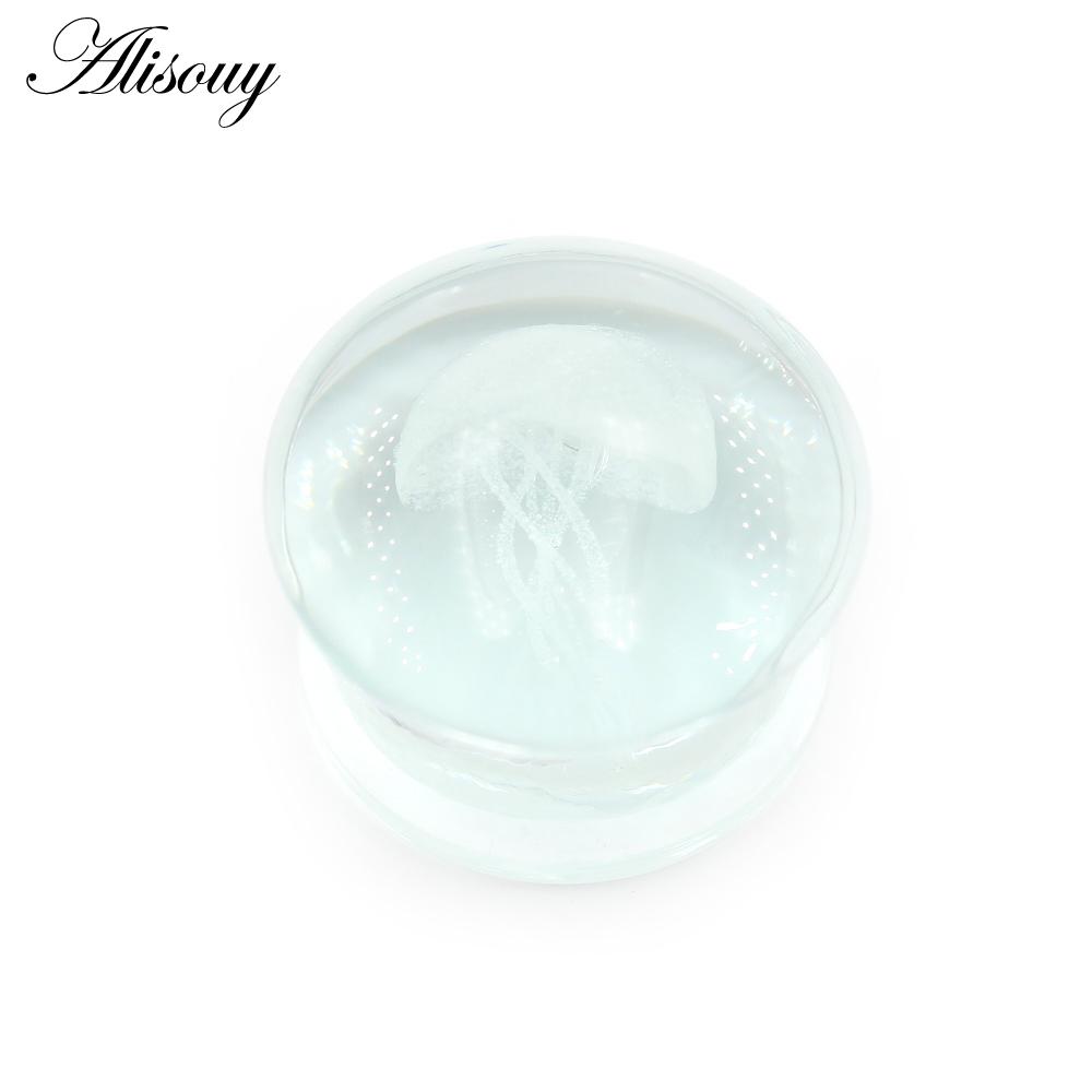 

Alisouy 1PC Медуза Овальный Водоворот Стеклянные Беруши Туннели Датчики Растяжитель Расширитель Удлинитель Серьги Пирсинг Украшения Для Тела 8mm