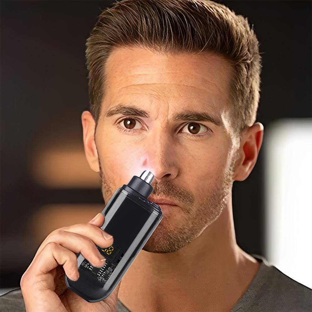 Portable Nose Hair Trimmer Face Eyebrow Beard Shaver Painless Electric Nose Ear Hair Clippers USB C Rechargeable for Travel