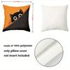 Cute Black Cat Pattern Orange And Black Throw Pillows Polyester pillowcase, sofa decorative cushion cov Headboard Pillow