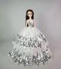 15pcs/lot Doll Accessories For Barbie Doll Outfits = 5pcs Wedding Dresses & 10pairs Shoes 1/6 Doll Clothes For Barbie Dolls