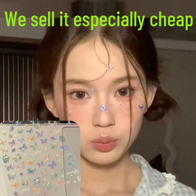 Xiaohongshu Butterfly Wing Nail Stickers: High-End, Stylish Embossed Designs for Nails