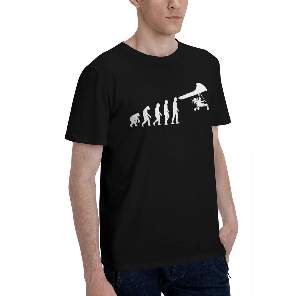 Entwicklung von Ultraleichtflugzeug-Piloten, Mann, der Segelflieger fliegt, 100% Baumwolle, Lässig, Atmungsaktiv, Bequem, Hemd, Herrenbekleidung, Marken, Grafik