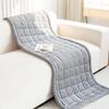 Solid Color Minimalist Sofa Cushion Autumn and Winter Anti Slip Pad Thick Quilted Protective Pad  Warm and Soft Sofa Mat Multiple Sizes Available