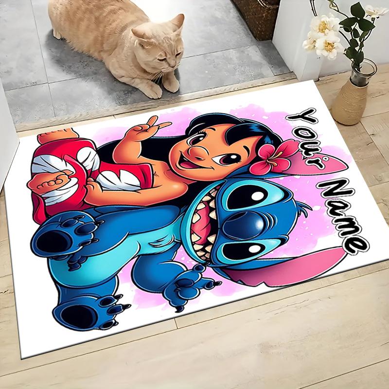Custom Name Cosmic Angel Stitch Carpet Rug Customizable Soft Washable Anti-Slip Home Living Room Sofa Mats Personalized Rug. 0909367