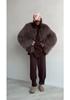 Autumn and winter thickened artificial fur imitation fur coat wool coat lamb wool women's plush coat